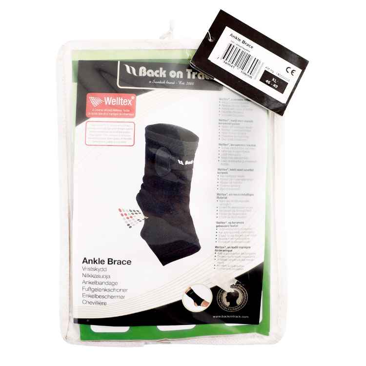 Picture of BACK ON TRACK HUMAN ANKLE BRACE BLACK - X Large