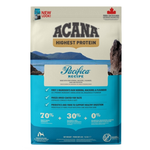 Picture of CANINE ACANA HIGHEST PROTEIN Pacifica Recipe - 6kg/13.2lb