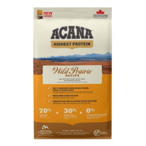 Picture of CANINE ACANA HIGHEST PROTEIN Wild Prairie Recipe - 11.4kg/25lb