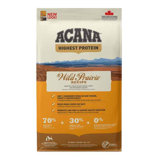 Picture of CANINE ACANA Highest Protein Wild Prairie Recipe - 11.4kg/25lb