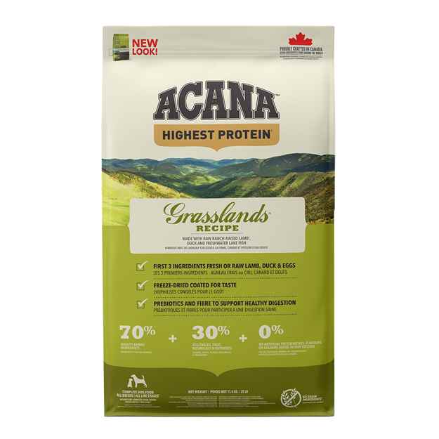 Picture of CANINE ACANA Highest Protein Grasslands Recipe - 11.4kg/25lb