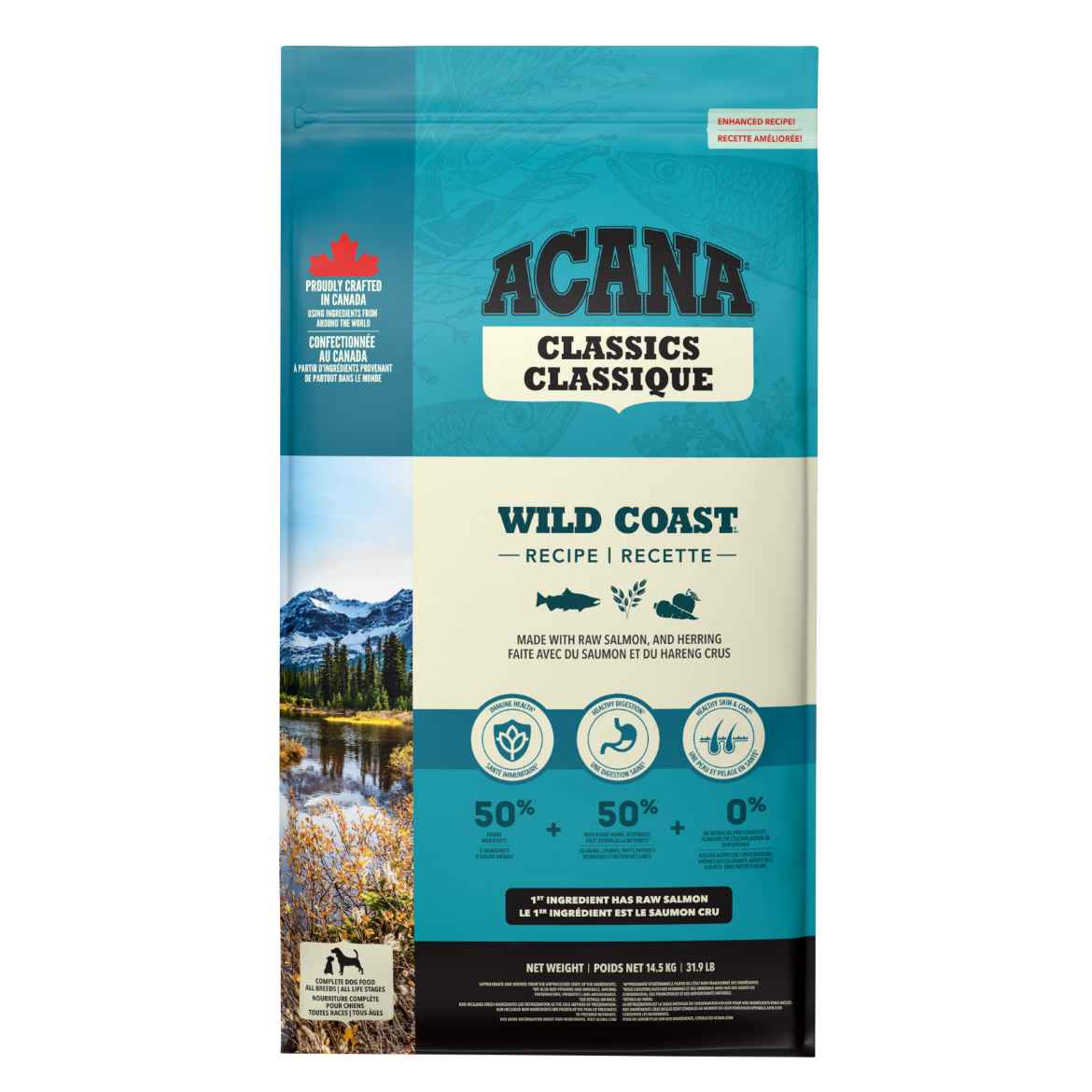 Picture of CANINE ACANA CLASSICS Wild Coast Recipe - 14.5kg/31.9lb