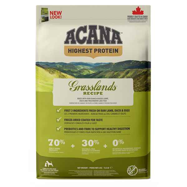 Picture of CANINE ACANA Highest Protein Grasslands Recipe - 6kg/13.2lb