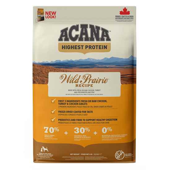 Picture of CANINE ACANA HIGHEST PROTEIN Wild Prairie Recipe - 6kg/13.2lb