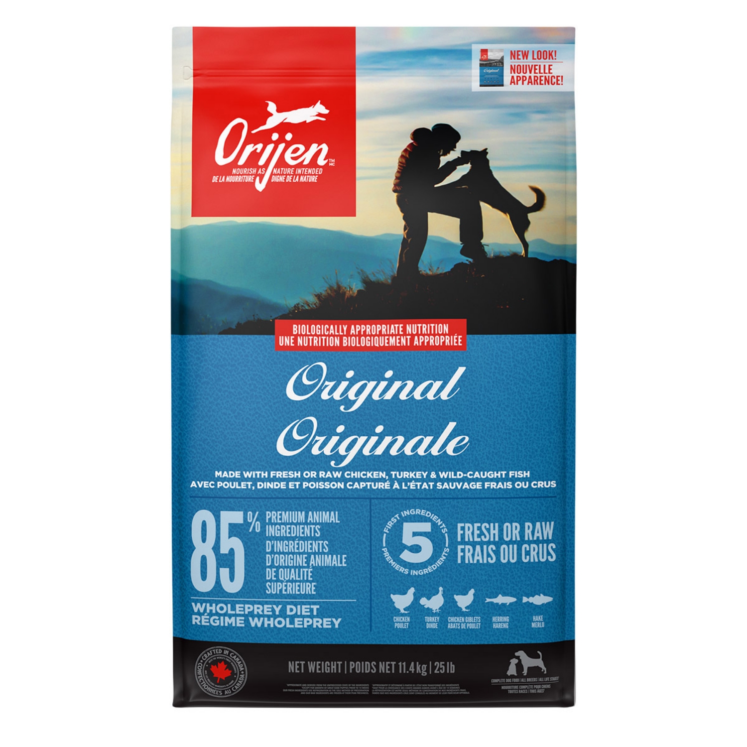 Picture of CANINE ORIJEN ORIGINAL Adult - 11.4kg/25lb