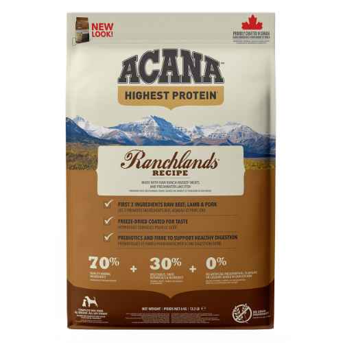 Picture of CANINE ACANA Highest Protein Ranchlands Recipe - 6kg/13.2lb