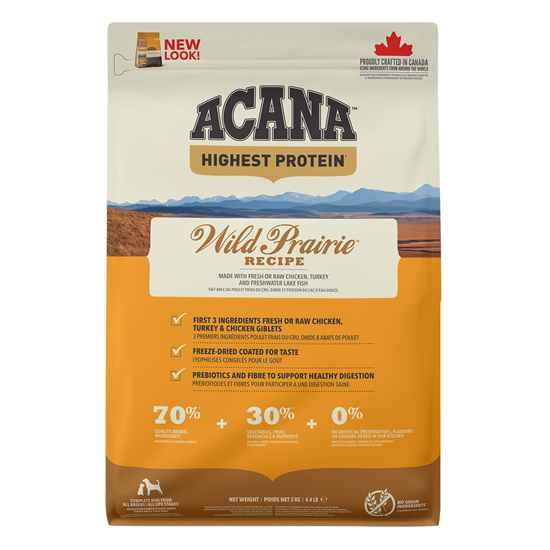 Picture of CANINE ACANA HIGHEST PROTEIN Wild Prairie Recipe - 2kg/4.4lb