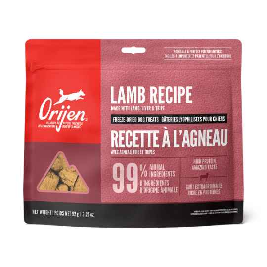 Picture of TREAT CANINE ORIJEN FREEZE DRIED Lamb - 92g/3.25oz