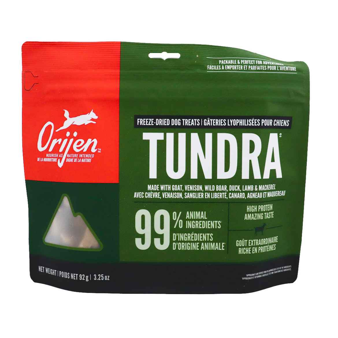 Picture of TREAT CANINE ORIJEN FREEZE DRIED Tundra - 92g/3.25oz