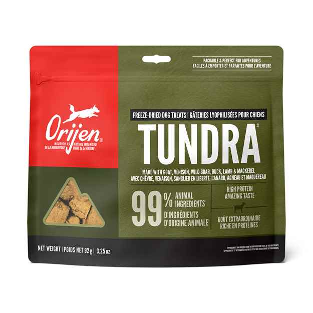 Picture of TREAT CANINE ORIJEN FREEZE DRIED Tundra - 92g / 3.25oz