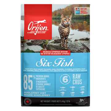 Picture of FELINE ORIJEN Six Fish Dry Food - 5.4kg/12lb
