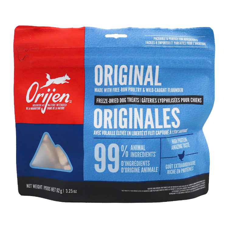 Picture of TREAT CANINE ORIJEN FREEZE DRIED Original - 92g / 3.25oz