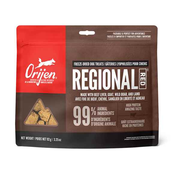 Picture of TREAT CANINE ORIJEN FREEZE DRIED Regional Red - 92g/3.25oz