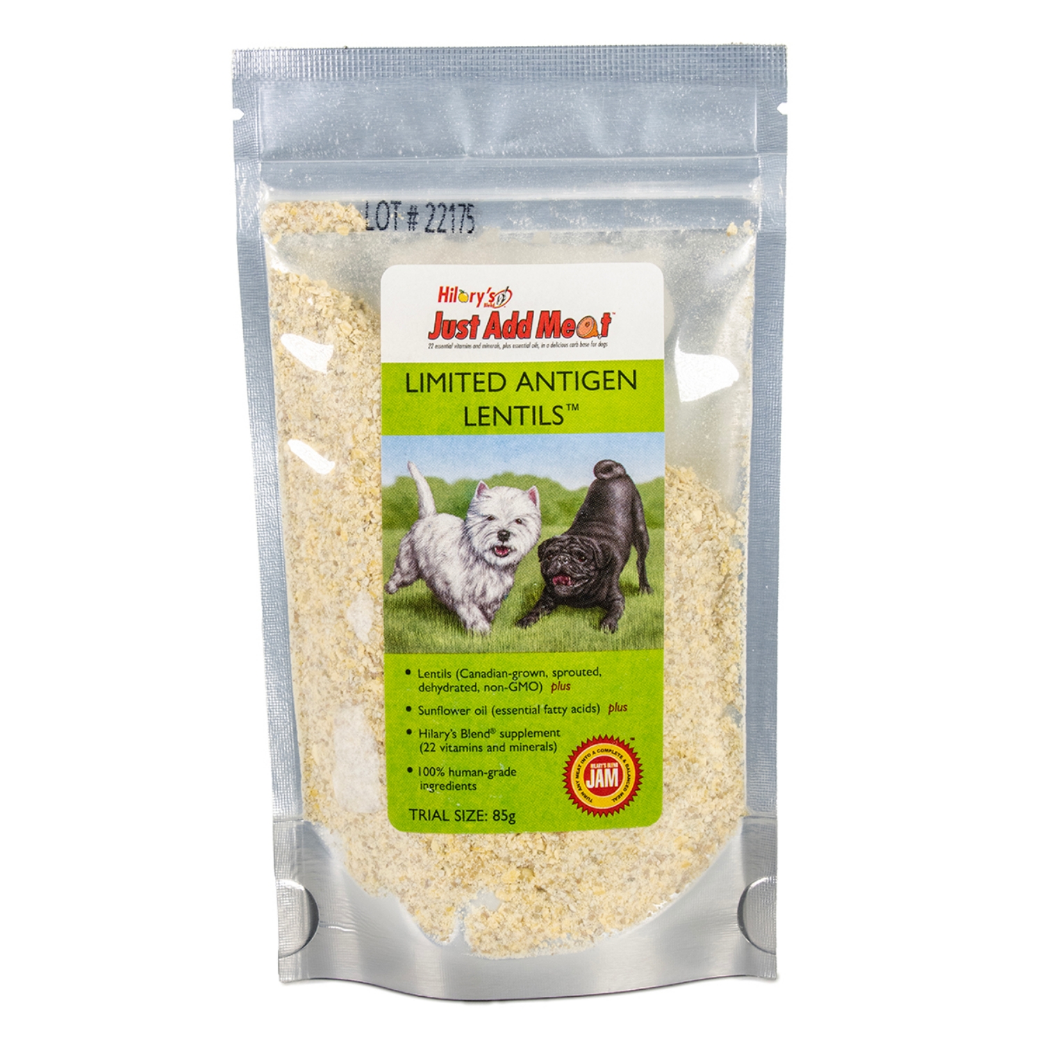 Picture of HILARYS JAM LIMITED ANTIGEN LENTILS - 85gm