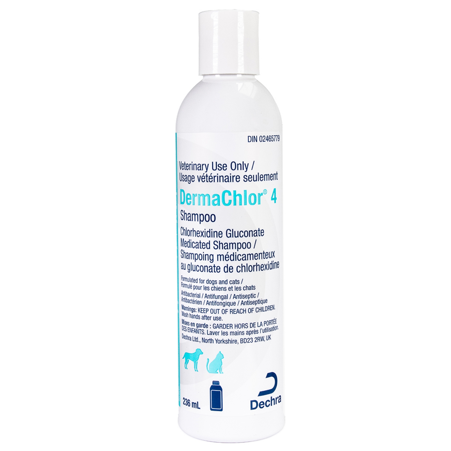 Picture of DERMACHLOR 4% CHLORHEXIDINE SHAMPOO - 236ml