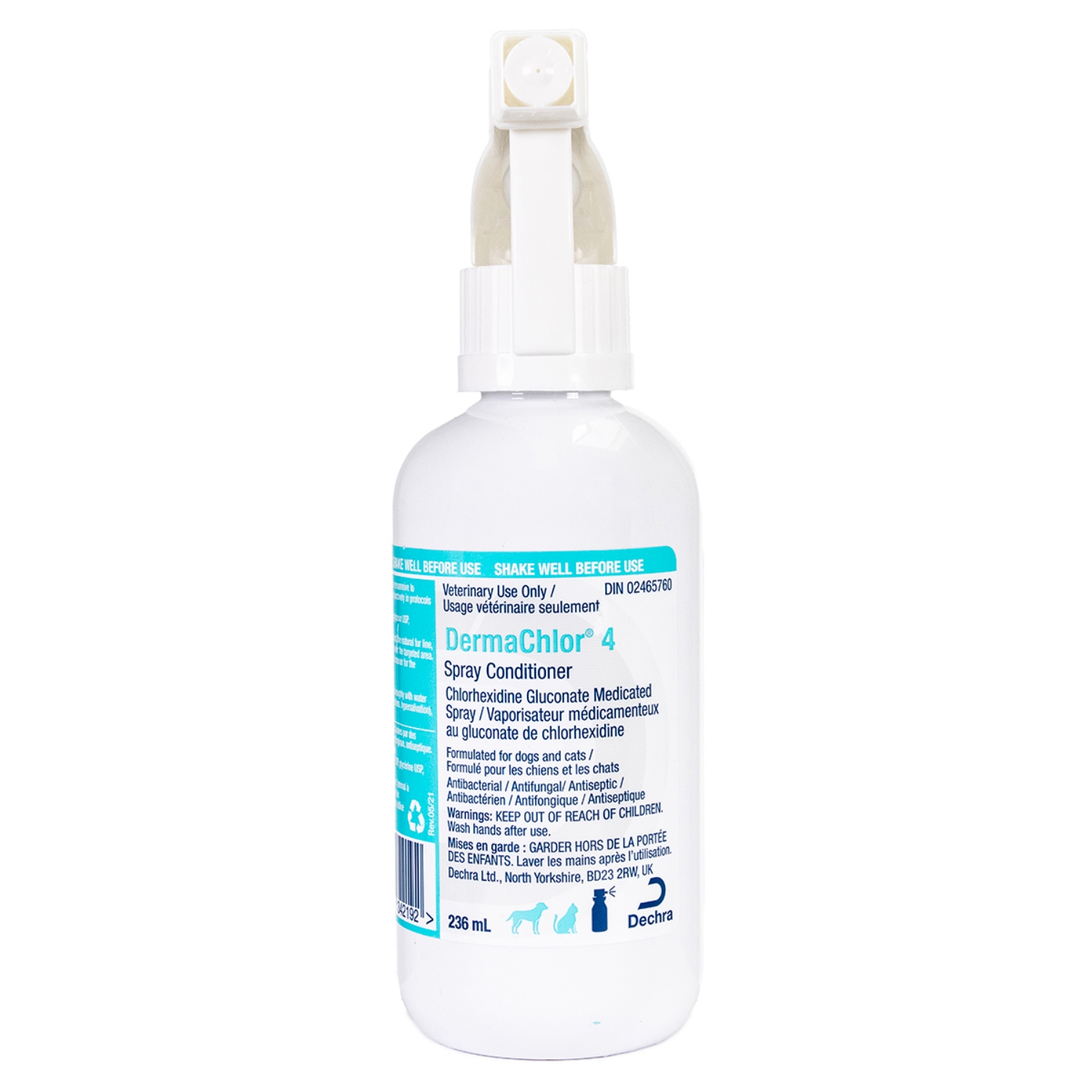 Picture of DERMACHLOR 4% CHLORHEXIDINE LEAVE-ON CONDITIONER - 236ml