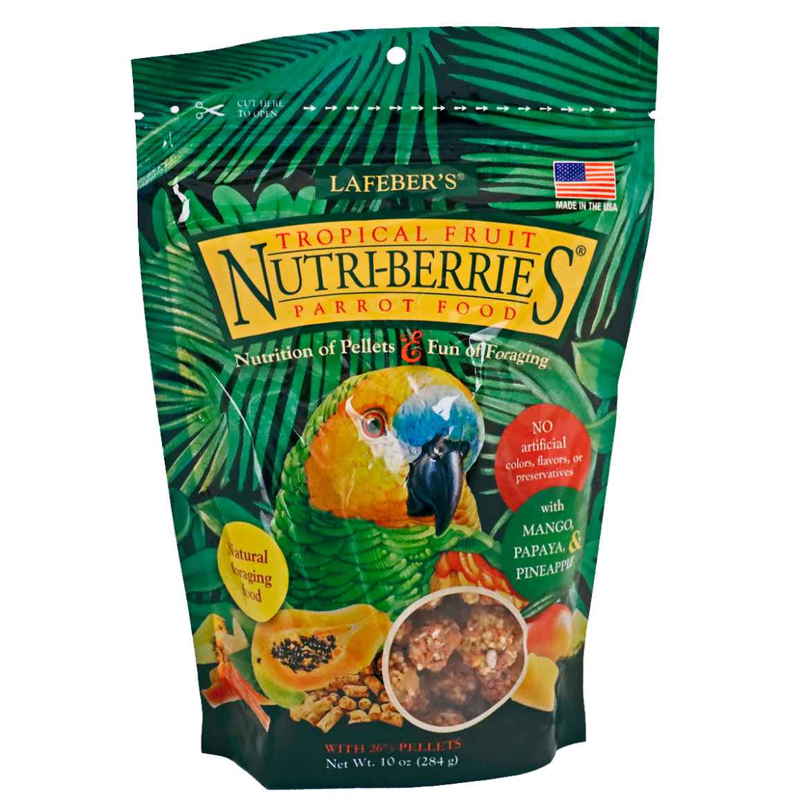 Picture of NUTRI-BERRIES TROPICAL FRUIT for PARROTS - 10oz/284g