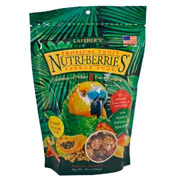 Show details for NUTRI-BERRIES TROPICAL FRUIT for PARROTS - 10oz/284g Picture of NUTRI-BERRIES TROPICAL FRUIT for PARROTS - 10oz/284g