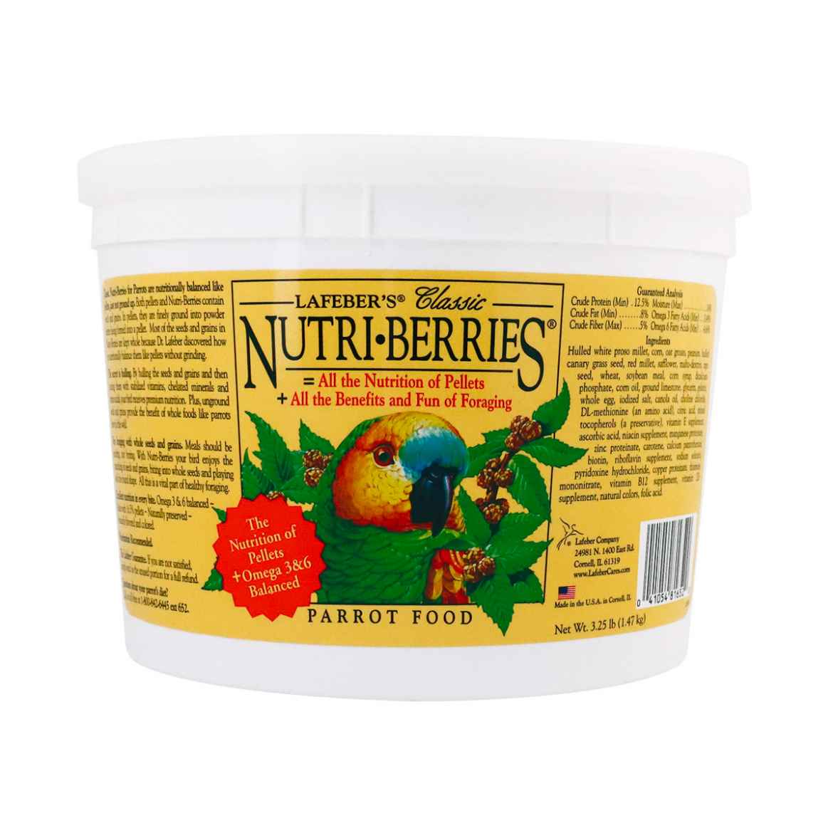 Picture of NUTRI-BERRIES CLASSIC  for PARROT - 3.25lb/1.47kg