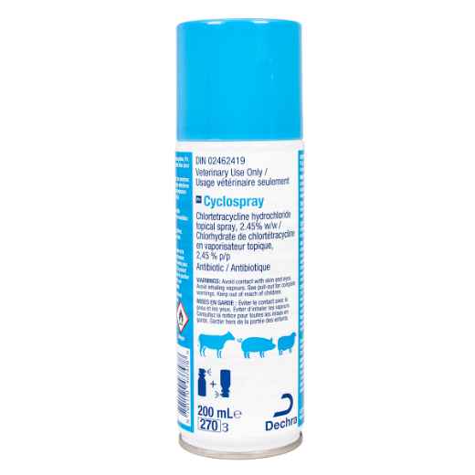 Picture of CYCLOSPRAY (Chlortetracycline Hydrochloride) TOPICAL SPRAY - 200ml