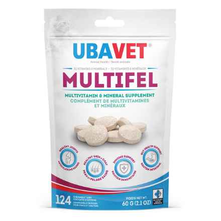 Picture of UBAVET MULTIFEL FELINE MULTIVITAMIN CHEW TABS - 124s