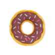 Picture of TOY DOG ZIPPYPAWS Donutz Stuffing Free Mini - Chocolate
