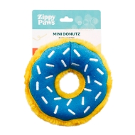 Picture of TOY DOG ZIPPYPAWS Donutz Stuffing Free Mini - Blueberry