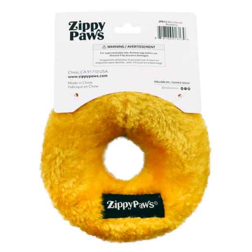 Picture of TOY DOG ZIPPYPAWS Donutz Stuffing Free Mini - Blueberry