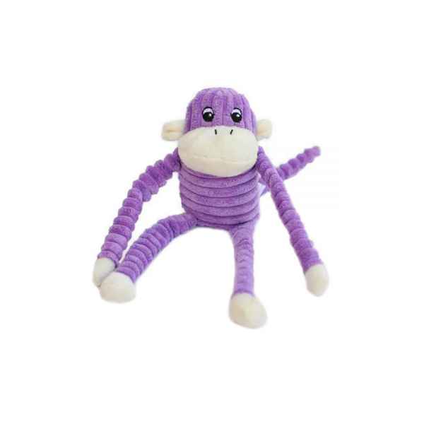 Picture of TOY DOG ZIPPYPAWS Spencer the Crinkle Monkey Purple - Small