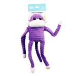 Picture of TOY DOG ZIPPYPAWS Spencer the Crinkle Monkey Purple - Small