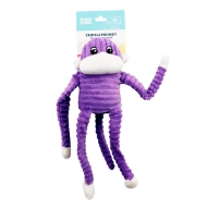 Picture of TOY DOG ZIPPYPAWS Spencer the Crinkle Monkey Purple - Small