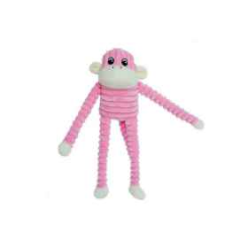Show details for TOY DOG ZIPPYPAWS Spencer the Crinkle Monkey Pink - Small Picture of TOY DOG ZIPPYPAWS Spencer the Crinkle Monkey Pink - Small