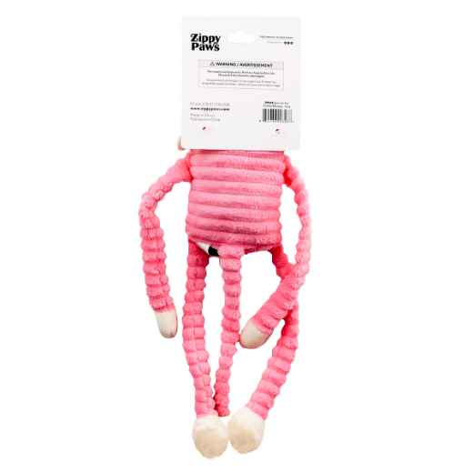 Picture of TOY DOG ZIPPYPAWS Spencer the Crinkle Monkey Pink - Small