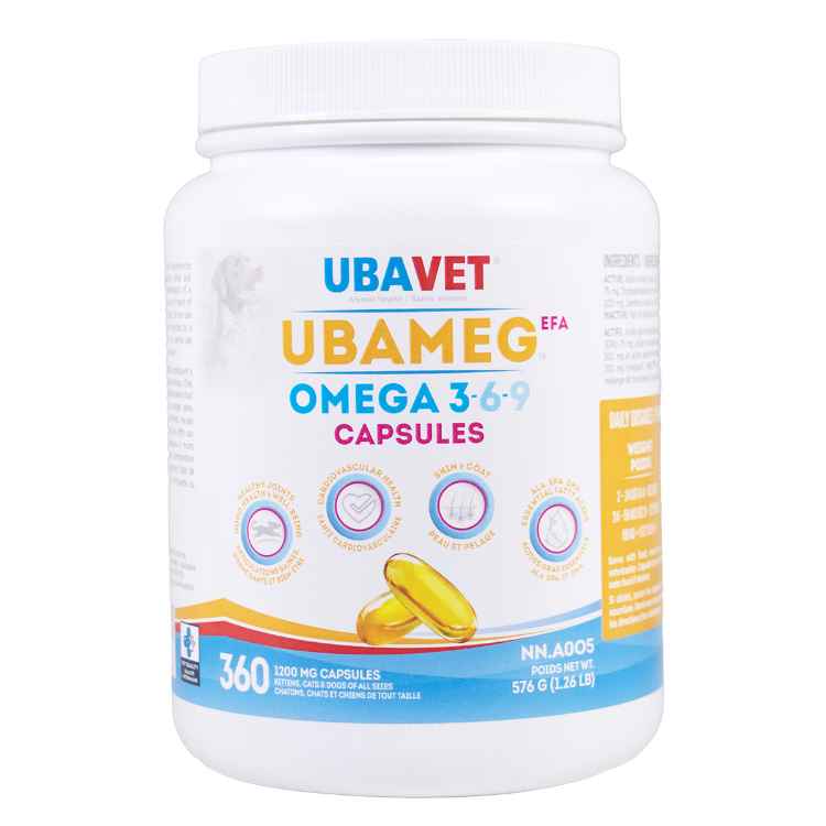 Picture of UBAVET OMEGA 3-6-9 FATTY ACID CAPS - 360's