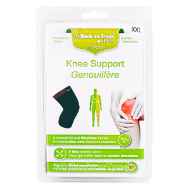 Picture of BACK ON TRACK HUMAN PHYSIO 4 WAY KNEE SUPPORT BLACK- XX Large