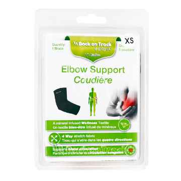 Picture of BACK ON TRACK PHYSIO 4 WAY ELBOW SUPPORT BLK XSMALL