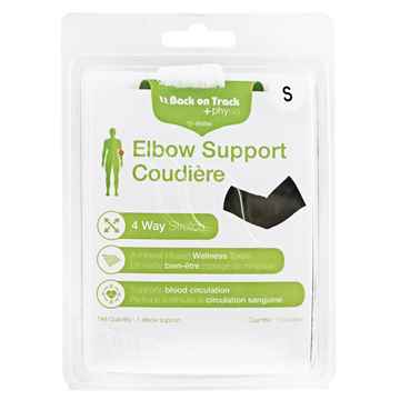 Picture of BACK ON TRACK PHYSIO 4 WAY ELBOW SUPPORT BLK SMALL