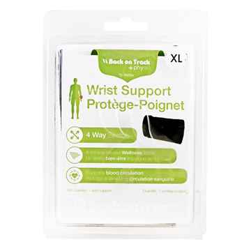 Picture of BACK ON TRACK PHYSIO 4 WAY WRIST SUPPORT BLK  XLARGE