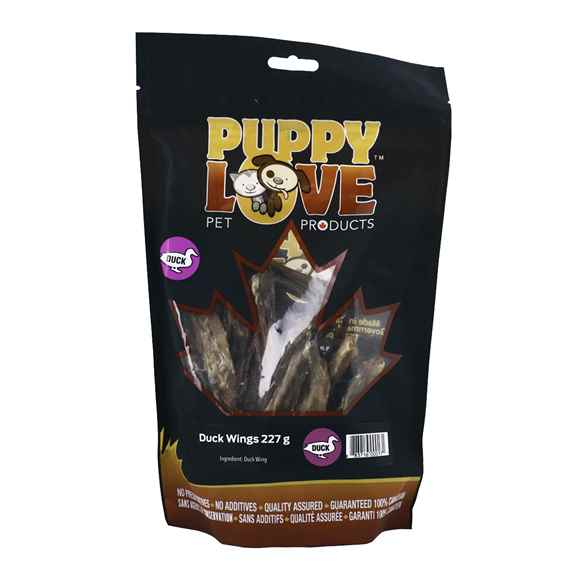 Picture of TREAT CANINE PUPPY LOVE DUCK WINGS - 227g