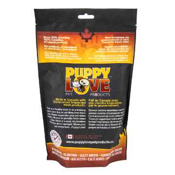 Show details for TREAT CANINE PUPPY LOVE DUCK WINGS - 227g Picture of TREAT CANINE PUPPY LOVE DUCK WINGS - 227g