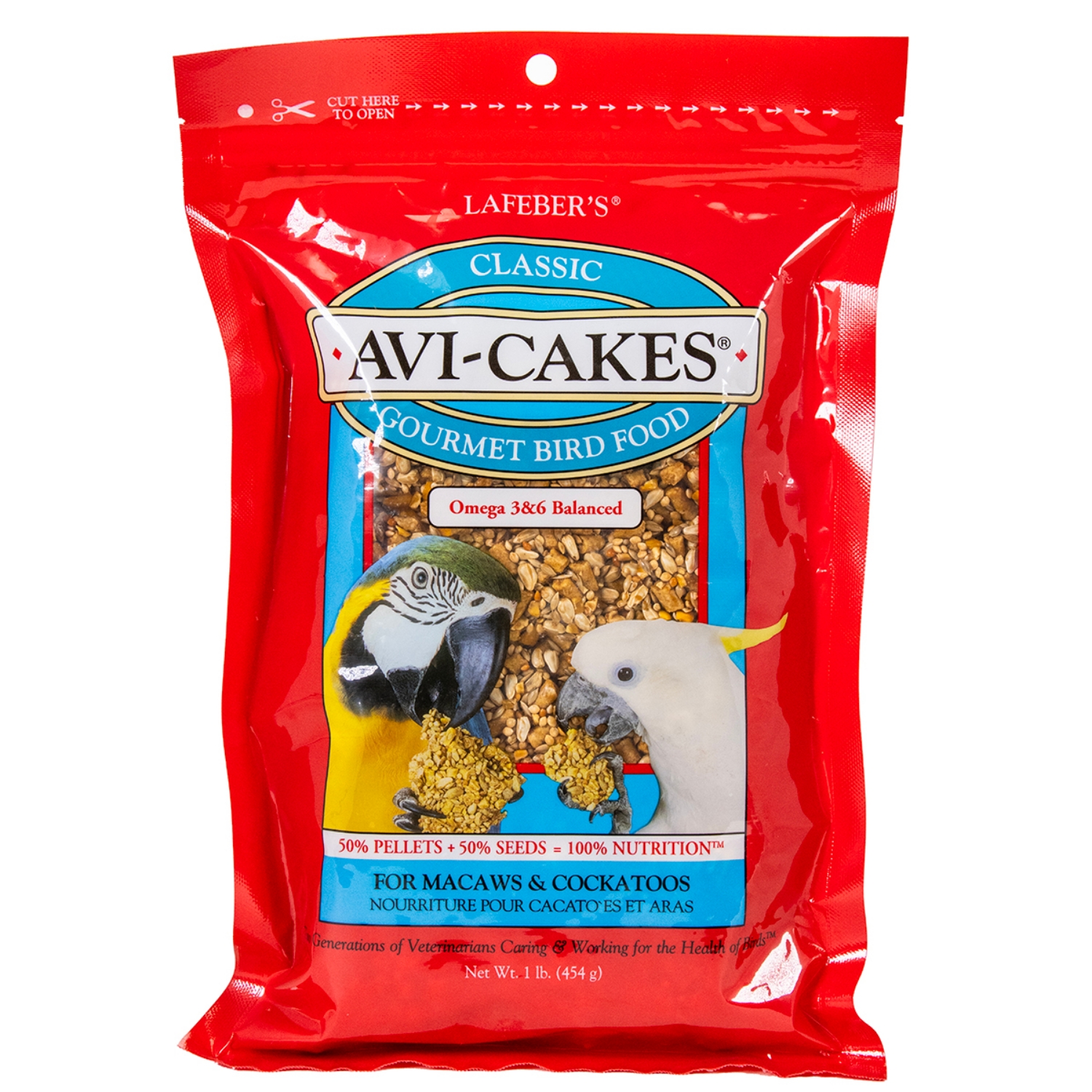 Picture of CLASSIC AVI-CAKES for MACAW & COCKATOO - 1lb/454g