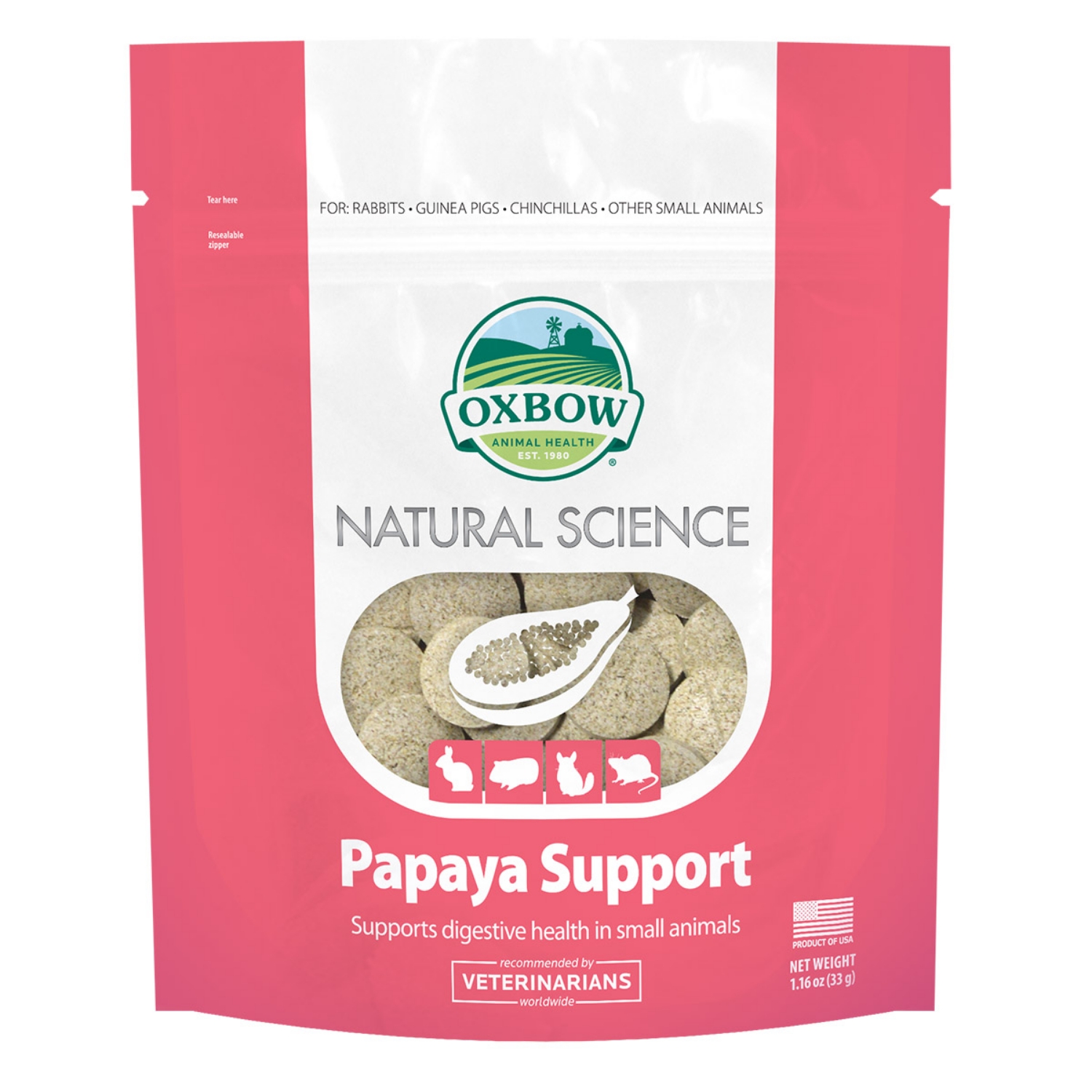 Picture of OXBOW NATURAL SCIENCE PAPAYA SUPPORT - 33g/1.16oz
