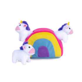 Show details for TOY DOG ZIPPYPAWS BURROW - Unicorns in Rainbow Picture of TOY DOG ZIPPYPAWS BURROW - Unicorns in Rainbow
