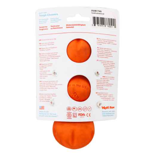 Picture of TOY DOG ZOGOFLEX Rumpus Medium - Tangerine Orange