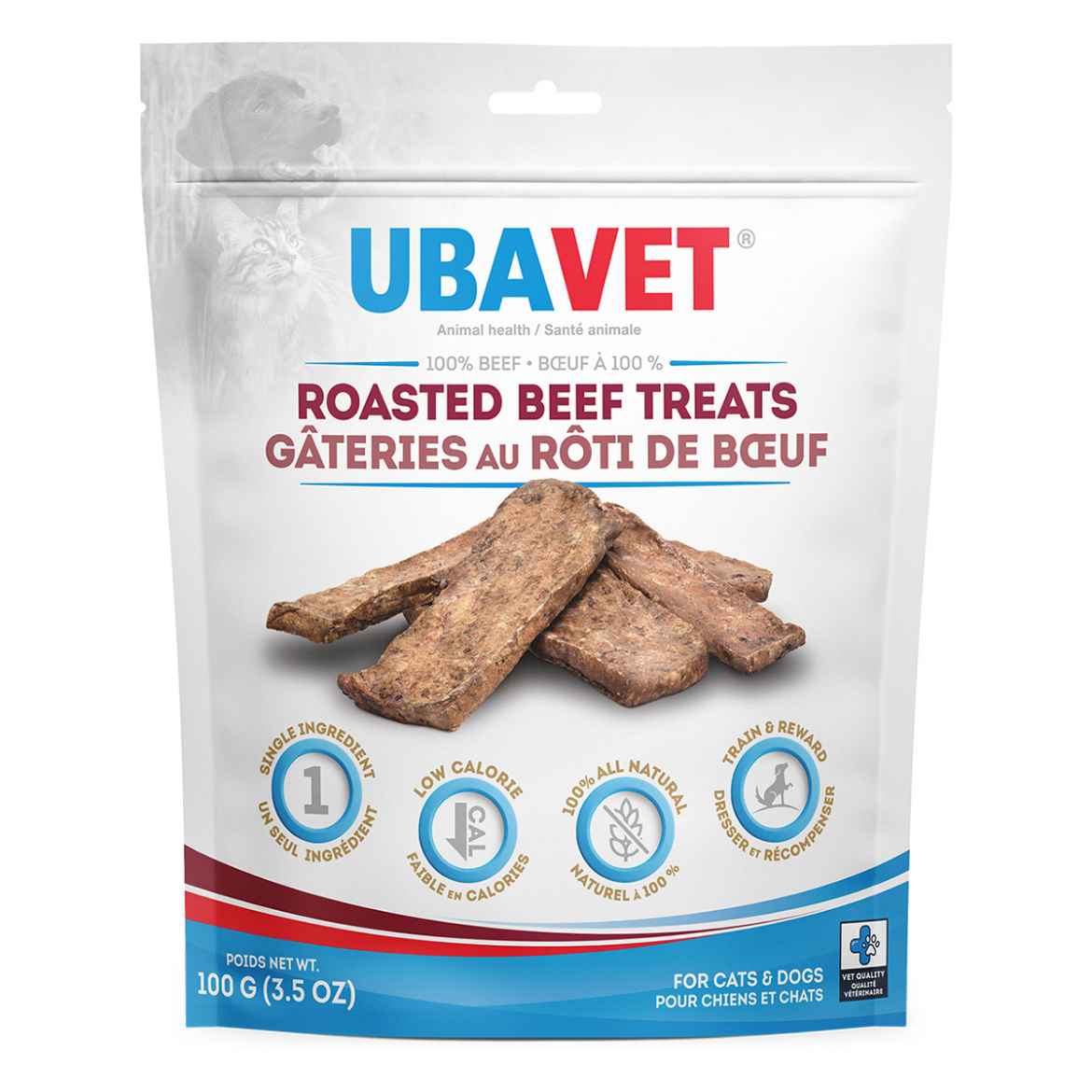 Picture of UBAVET ROASTED BEEF TREATS - 100g