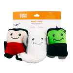 Picture of HALLOWEEN TOY CANINE ZIPPYPAWS MINIZ Monster Pack - 3/pk