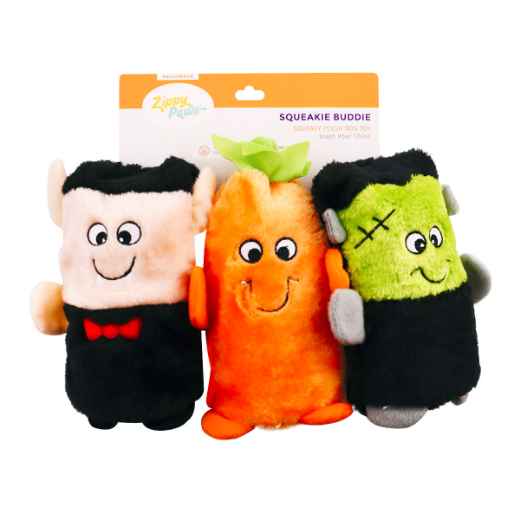 Picture of HALLOWEEN TOY CANINE ZIPPYPAWS COLOSSAL BUDDIES - 3/pk