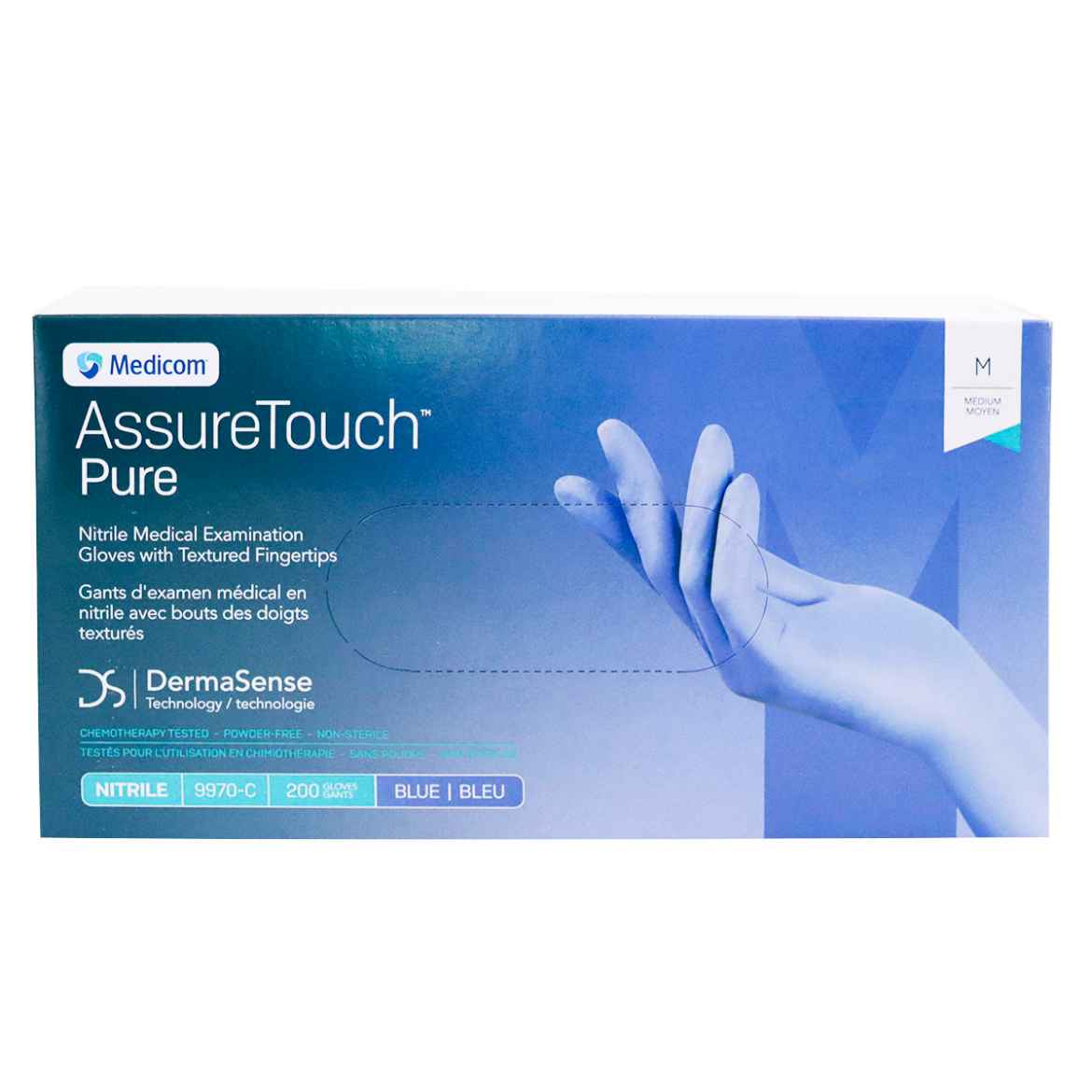 Picture of GLOVES EXAM NITRILE ASSURETOUCH PURE MEDIUM - 200s