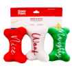 Picture of XMAS HOLIDAY CANINE ZIPPYPAWS Holiday Miniz Naughty & Nice Bones - 3/pk