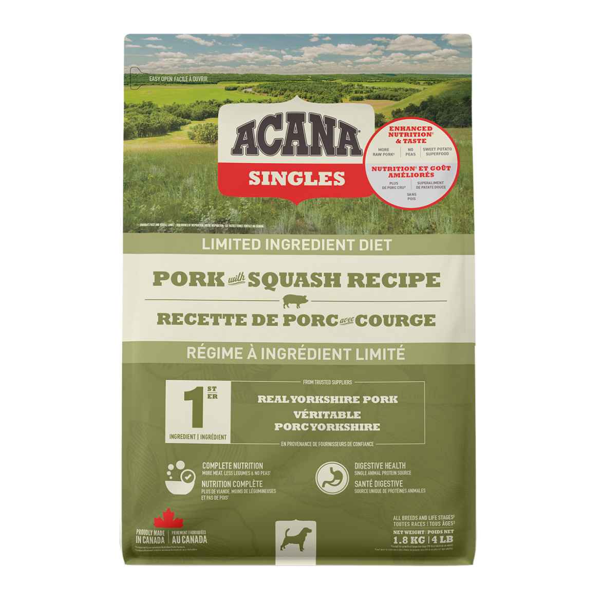 Picture of CANINE ACANA SINGLES Pork with Squash - 1.8kg/4lb